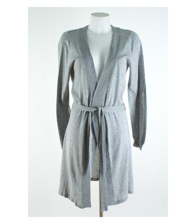 Massimo Dutti Damen Strickjacke Cardigan Longjacke Gr. L Baumwolle Strick