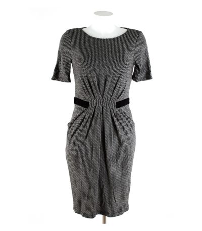 BARBARA SCHWARZER Damen Kleid Etuikleid Gr. 36 Wolle