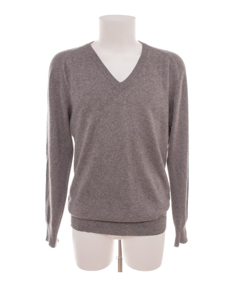 März München Herren Pullover Gr. 52 Grau V-Ausschnitt Meliert – Foto 1