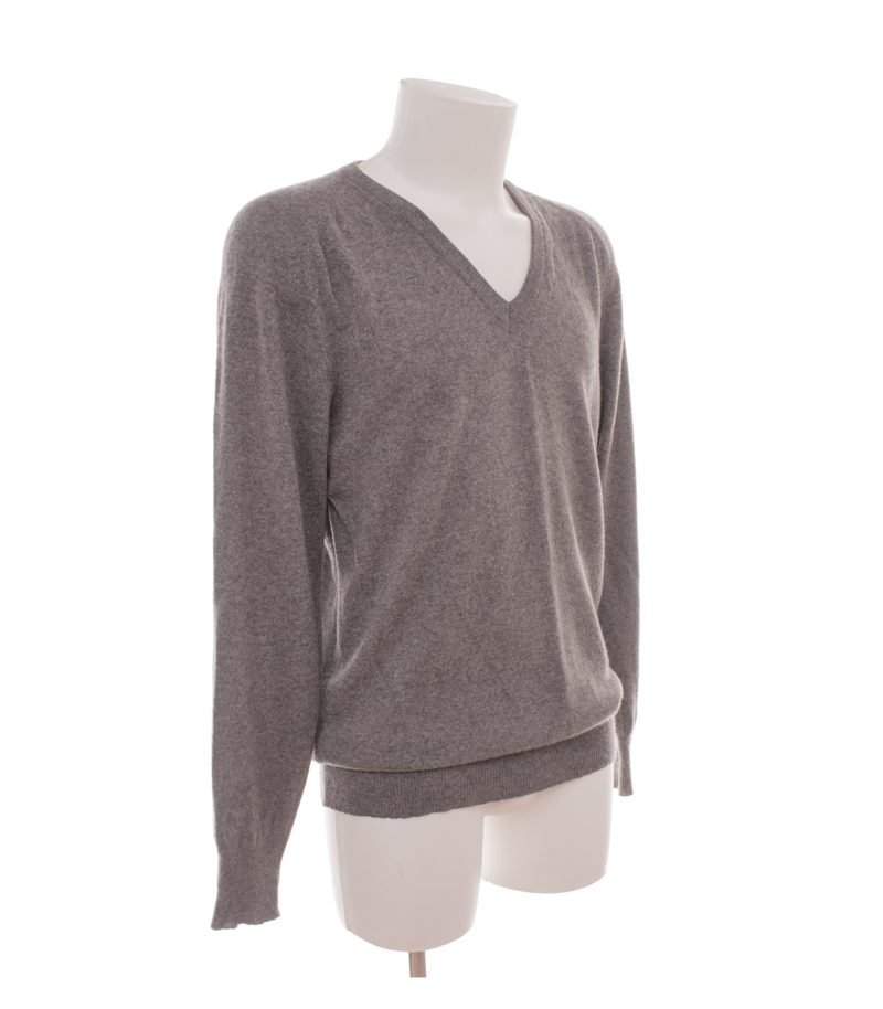 März München Herren Pullover Gr. 52 Grau V-Ausschnitt Meliert – Foto 4