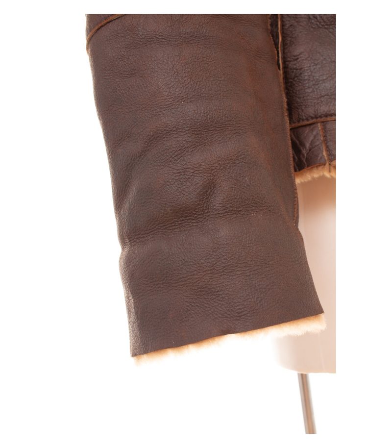 Steven Ashford Damen Lammfelljacke  Gr. 36 Braun Lederjacke Leder – Foto 5