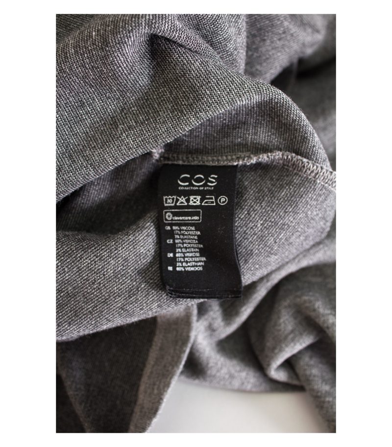 COS Damen Kleid Strickkleid Gr. M Grau – Foto 6