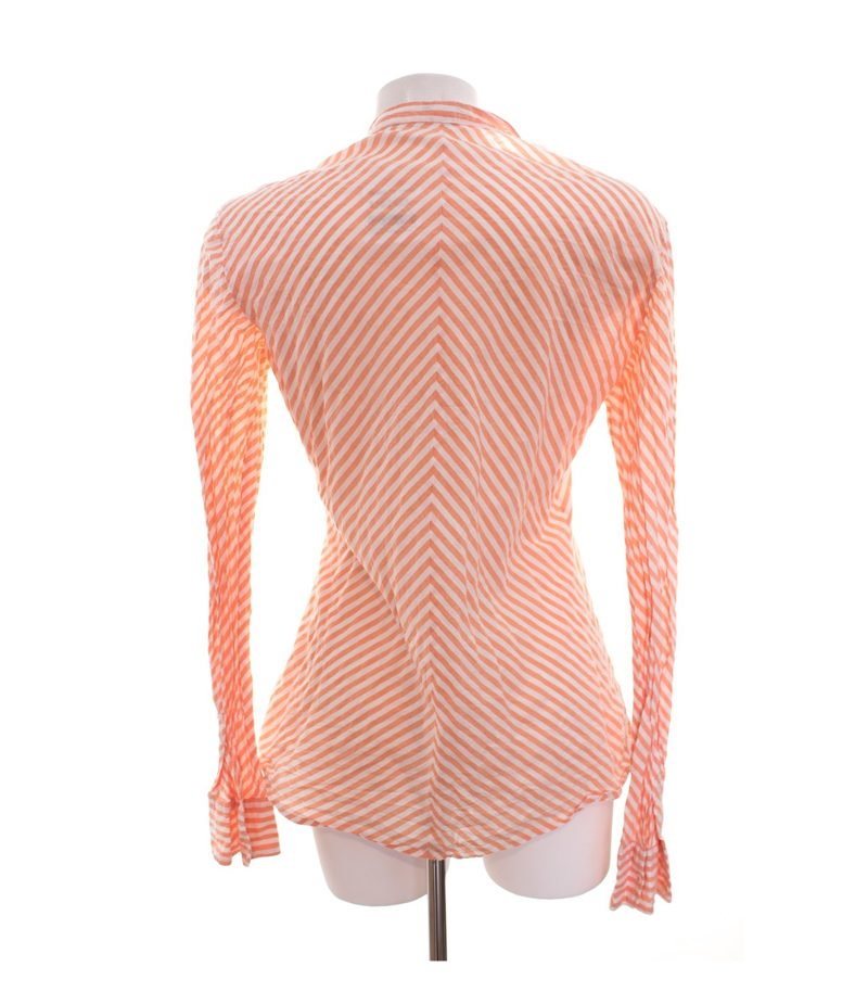 Petruccioli Damen Bluse Shirt Apricot Gr. IT 48 DE 42 Weiß Baumwolle – Foto 3