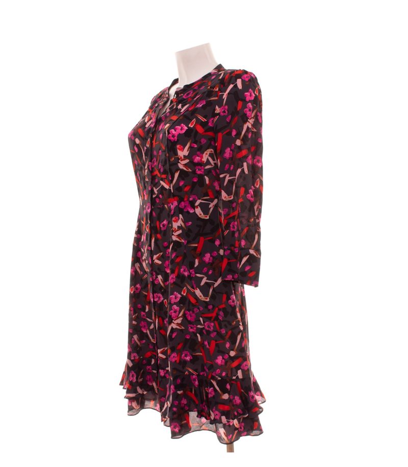 Dorothee Schumacher Damen Kleid Gr. 36 (2) Mehrfarbig A-Linie Seidenmix Geblümt – Foto 2