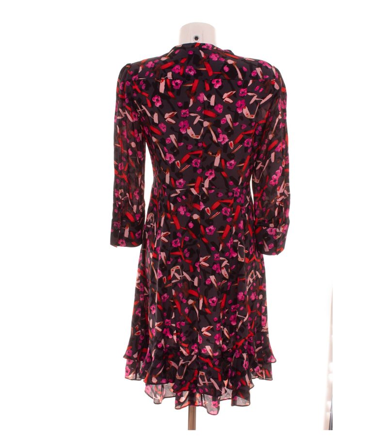 Dorothee Schumacher Damen Kleid Gr. 36 (2) Mehrfarbig A-Linie Seidenmix Geblümt – Foto 3