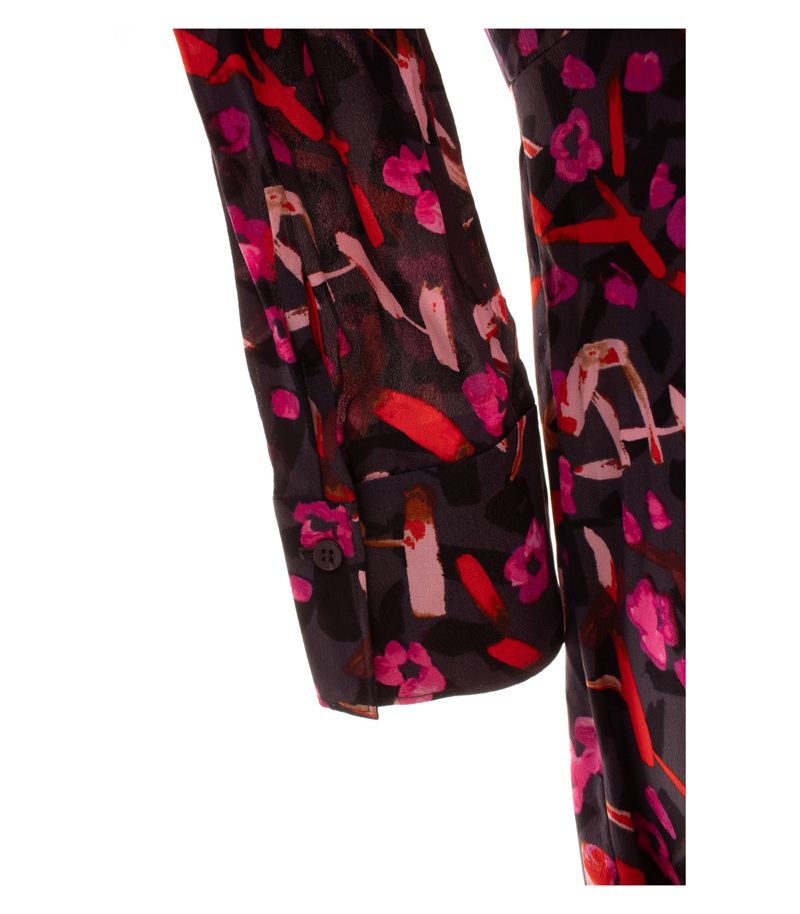 Dorothee Schumacher Damen Kleid Gr. 36 (2) Mehrfarbig A-Linie Seidenmix Geblümt – Foto 6