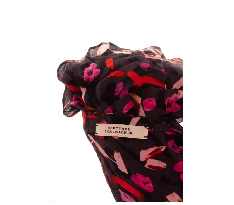 Dorothee Schumacher Damen Kleid Gr. 36 (2) Mehrfarbig A-Linie Seidenmix Geblümt – Foto 7