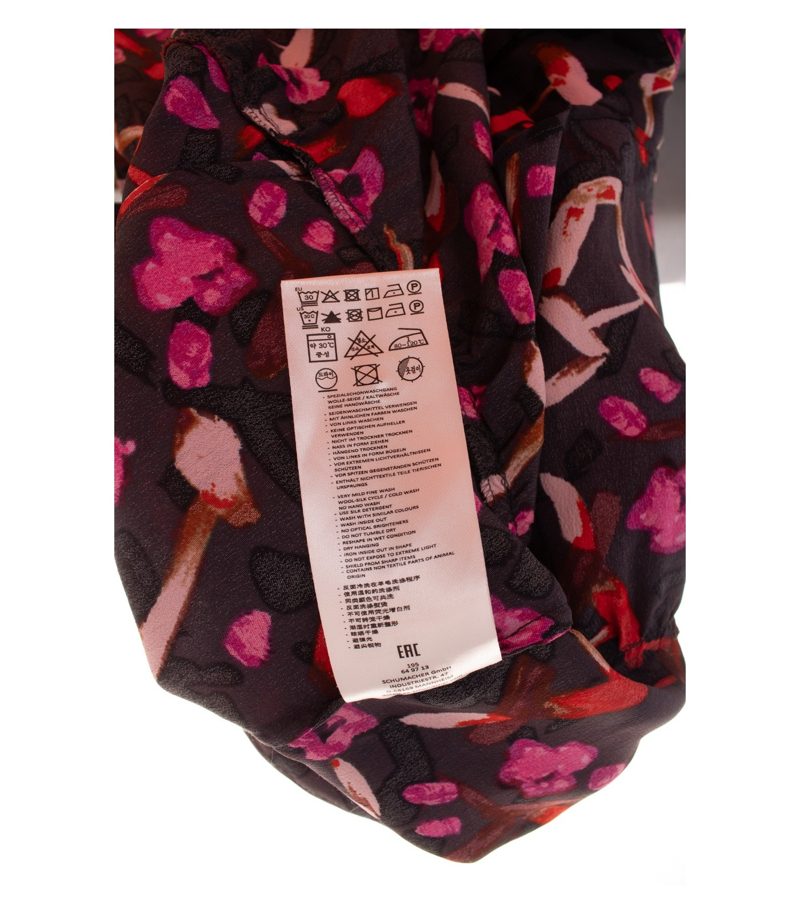 Dorothee Schumacher Damen Kleid Gr. 36 (2) Mehrfarbig A-Linie Seidenmix Geblümt – Foto 9