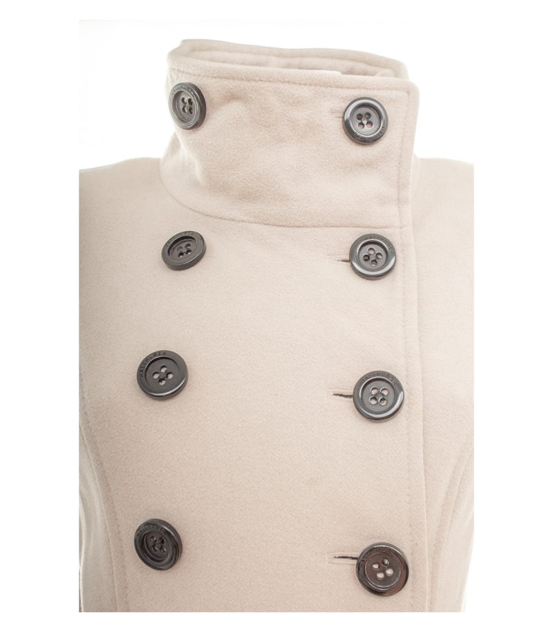 Hallhuber Damen Mantel Gr. 34 Gloria Beige Einreiher Wollmix – Foto 5