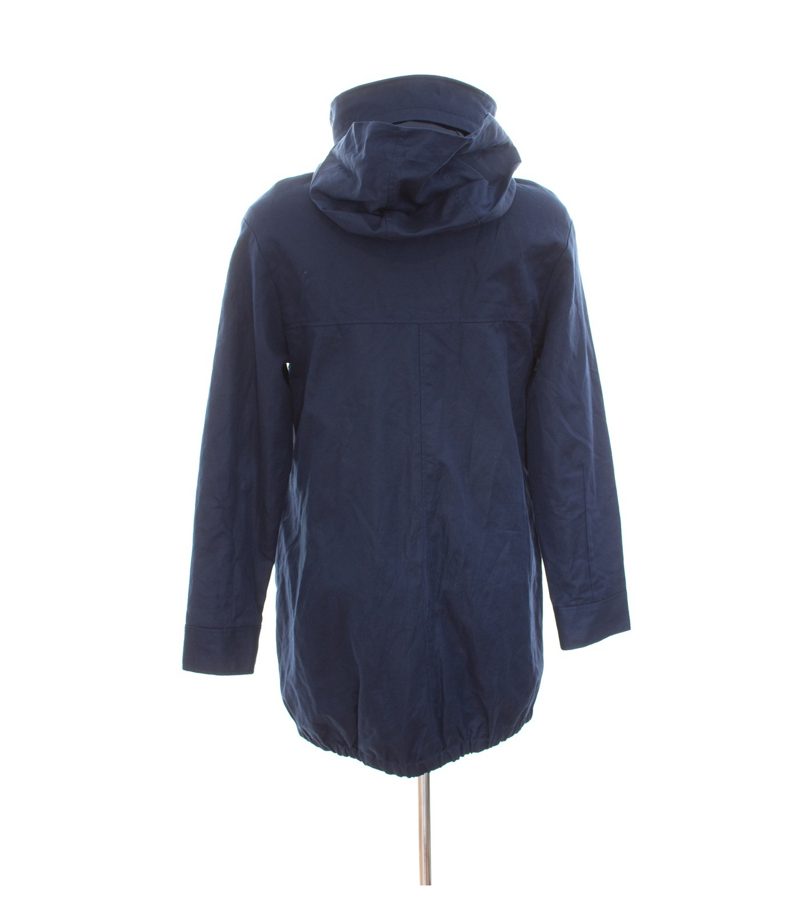 ZARA Damen Mantel Parka Mantel Gr. XS Blau Baumwolle Leinen – Foto 3