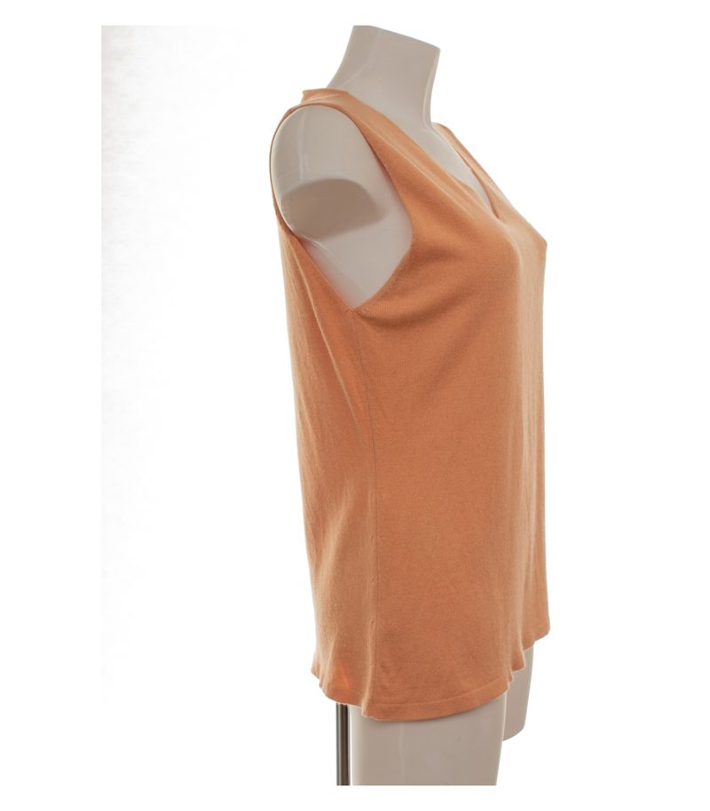 Laurèl Damen Top Gr. 38 (IT 44) Orange Stricktop Seidenmix – Foto 2