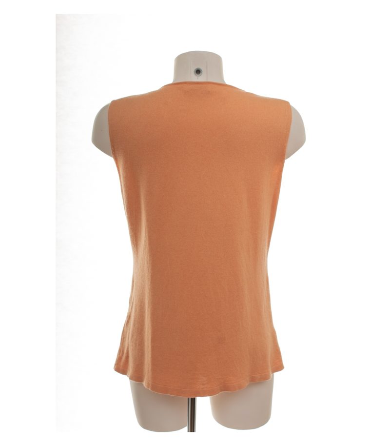 Laurèl Damen Top Gr. 38 (IT 44) Orange Stricktop Seidenmix – Foto 4