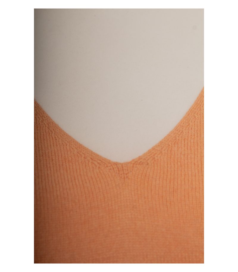 Laurèl Damen Top Gr. 38 (IT 44) Orange Stricktop Seidenmix – Foto 5