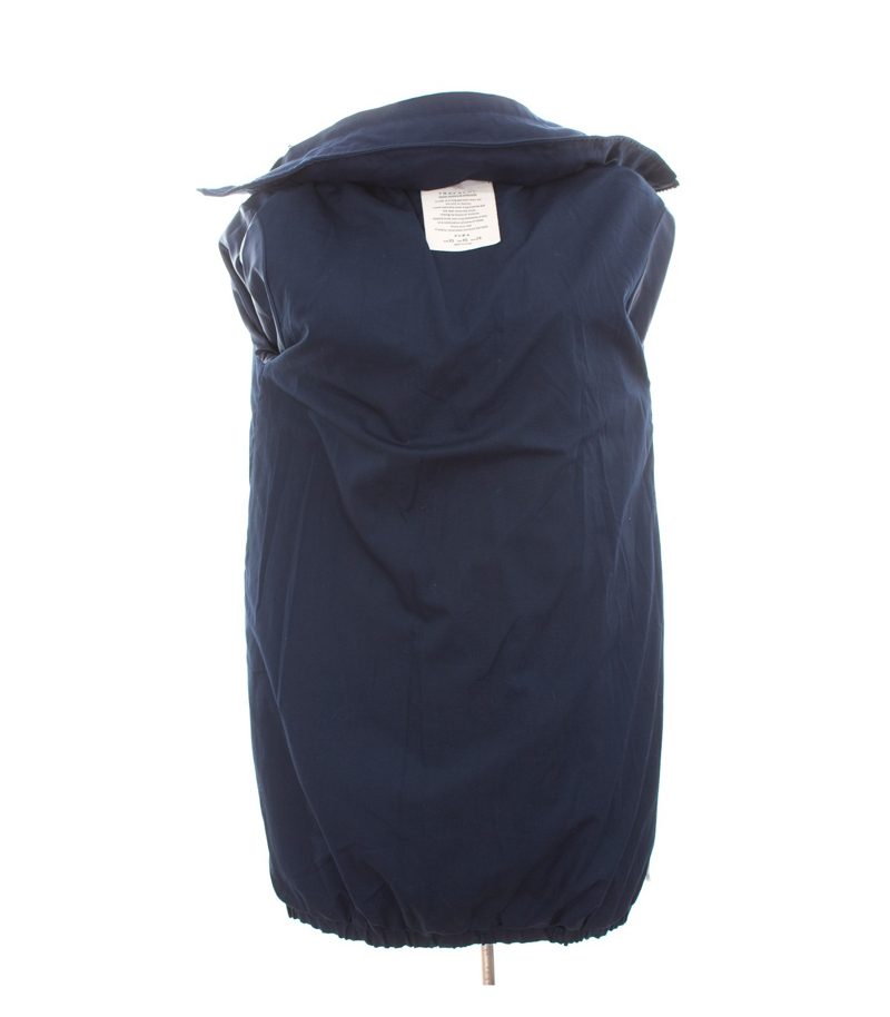 ZARA Damen Mantel Parka Mantel Gr. XS Blau Baumwolle Leinen – Foto 5