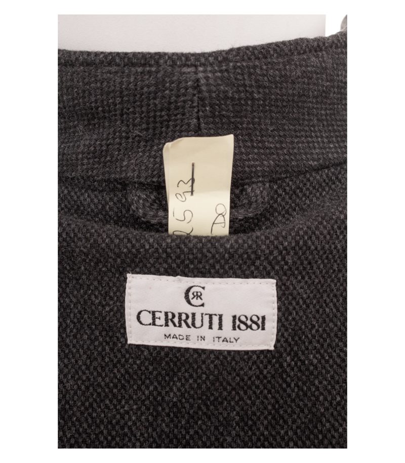 Cerruti 1881 Herren Mantel ca. Gr. 52 Grau Wollmix Meliert – Foto 7