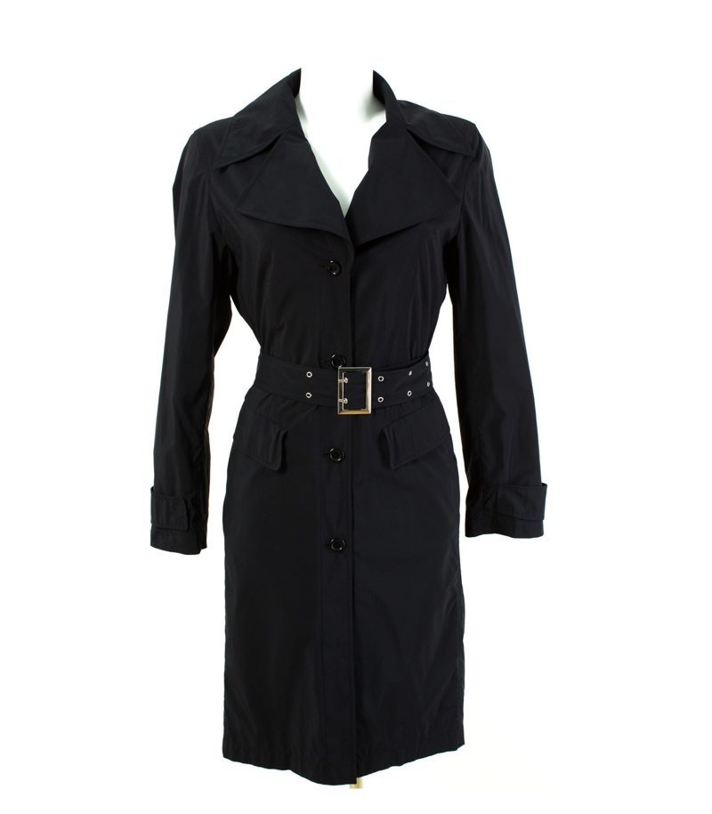 ORWELL Mantel Trenchcoat leichter Gr. XS/34 Schwarz – Foto 1