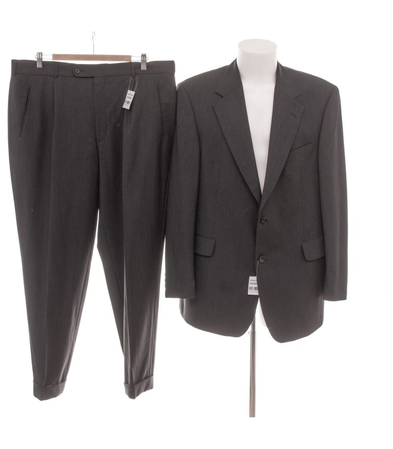 Atelier Torino Herren Anzug Gr. 54 Milano Grau Wollmix – Foto 1