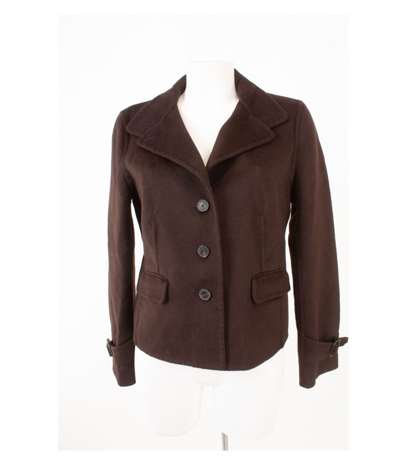 STRENESSE BLUE Damen Blazer Gr. DE 40 Jackett Braun Angora Wolle – Foto 1