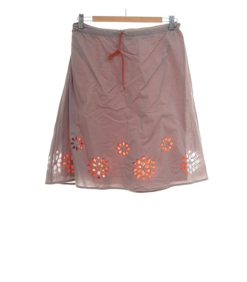 Boden Damen Rock A-Linien-Rock Gr. UK 8 (DE 34) Florale Cut-Outs Baumwolle – Foto 2