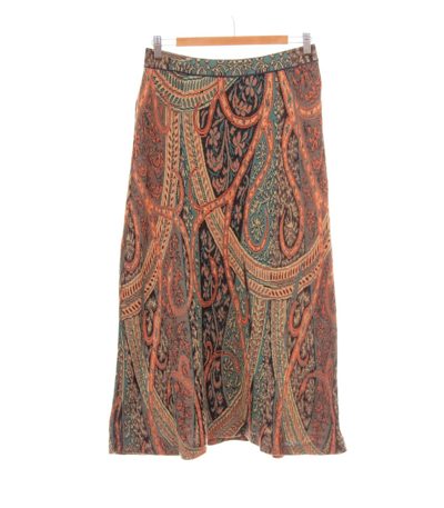 Peruvian Connection Damen Rock Maxirock M Paisleymuster Mehrfarbig Baumwolle