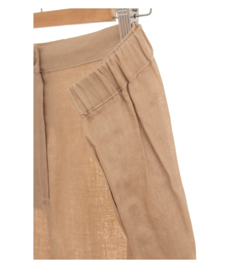 MARINA RINALDI Damen Hose Leinenhose Respiro Gr. IT 58 (DE 50) Beige Leinen – Foto 3