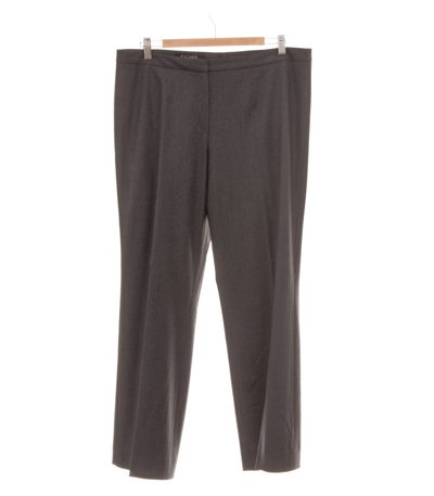 ESCADA Damen Hose Business Anzughose Gr. 44 Grau Wolle