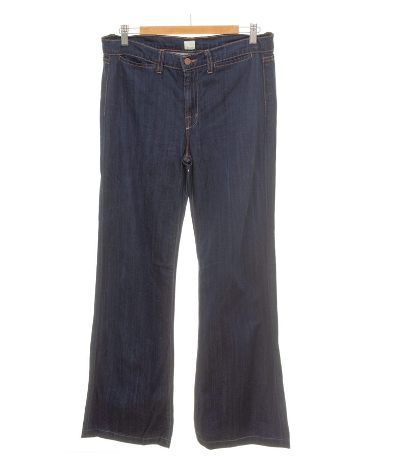 J BRAND Damen Jeans Schlaghose Bootcut Weites Bein Gr. 29 Blau Baumwolle – Foto 1