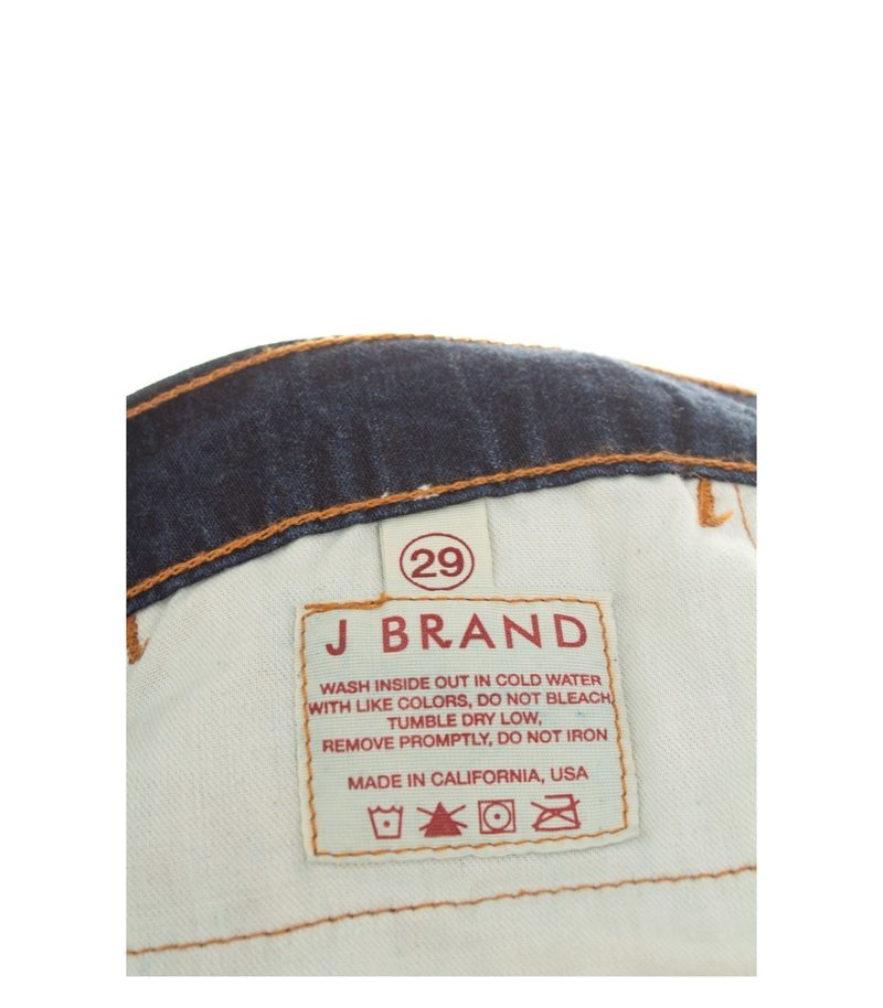 J BRAND Damen Jeans Schlaghose Bootcut Weites Bein Gr. 29 Blau Baumwolle – Foto 4