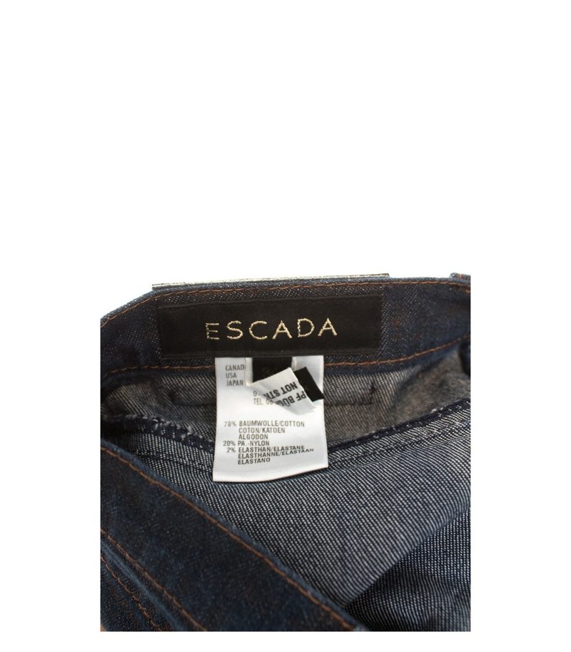 ESCADA Damen Jeans Gr. DE 34 Blau Braun Denim Baumwolle – Foto 4