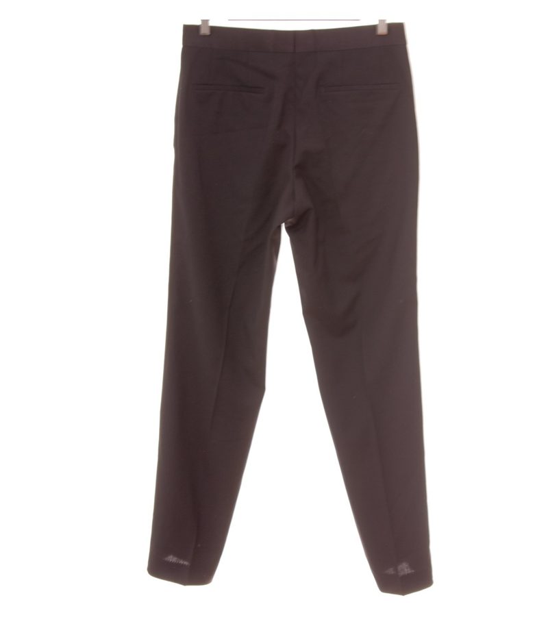 HUGO BOSS Herren Hose Anzughose Scala/Nero Seiden-Besatz Gr. 46 Schwarz Wolle – Foto 2