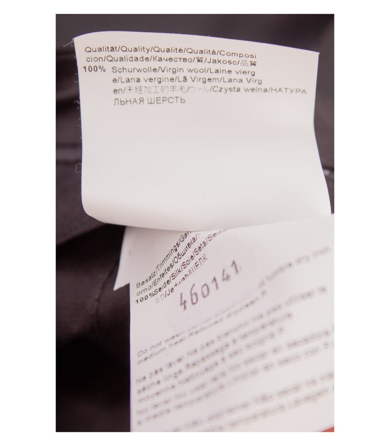 HUGO BOSS Herren Hose Anzughose Scala/Nero Seiden-Besatz Gr. 46 Schwarz Wolle – Foto 5