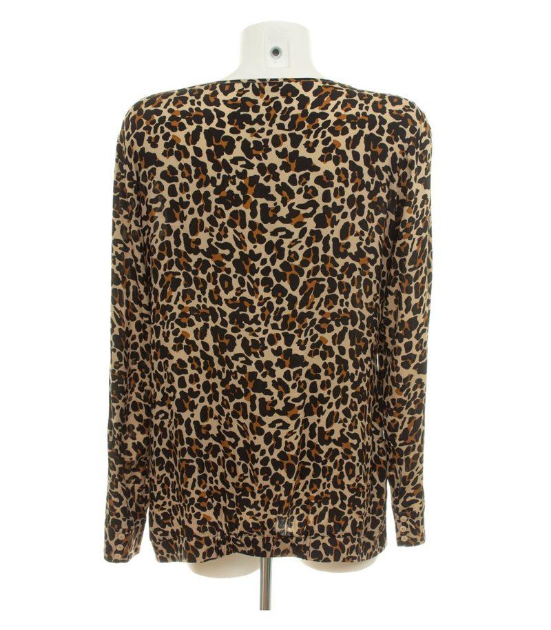 STEFFEN SCHRAUT Damen Bluse Leopardenmuster Bindeband Gr. 40 Mehrfarbig Seide – Foto 4