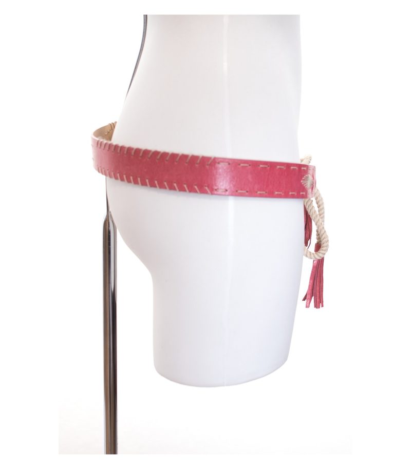 SCHUMACHER Damen Gürtel Gr. S Rose Creme Leder – Foto 4