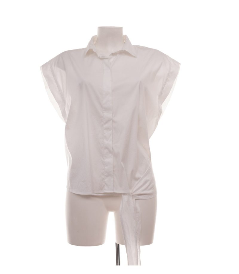 RIANI Damen Bluse Hemdbluse 94 5590-2073 Kurzarm Casual Gr. 44 Weiß Baumwolle – Foto 1