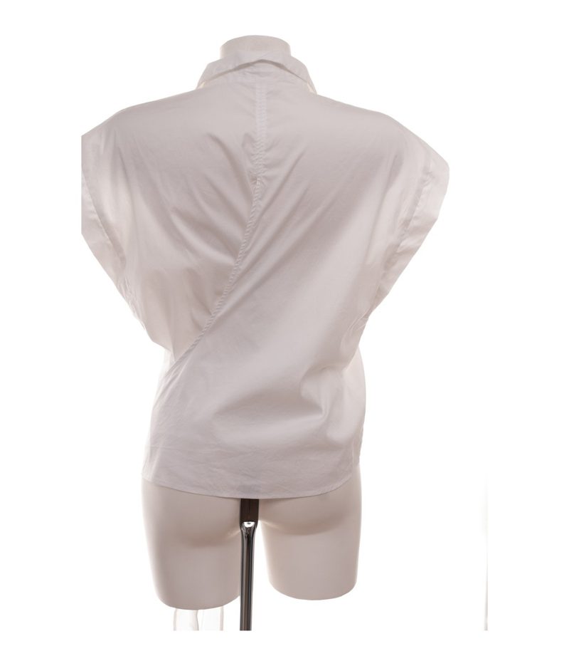 RIANI Damen Bluse Hemdbluse 94 5590-2073 Kurzarm Casual Gr. 44 Weiß Baumwolle – Foto 4