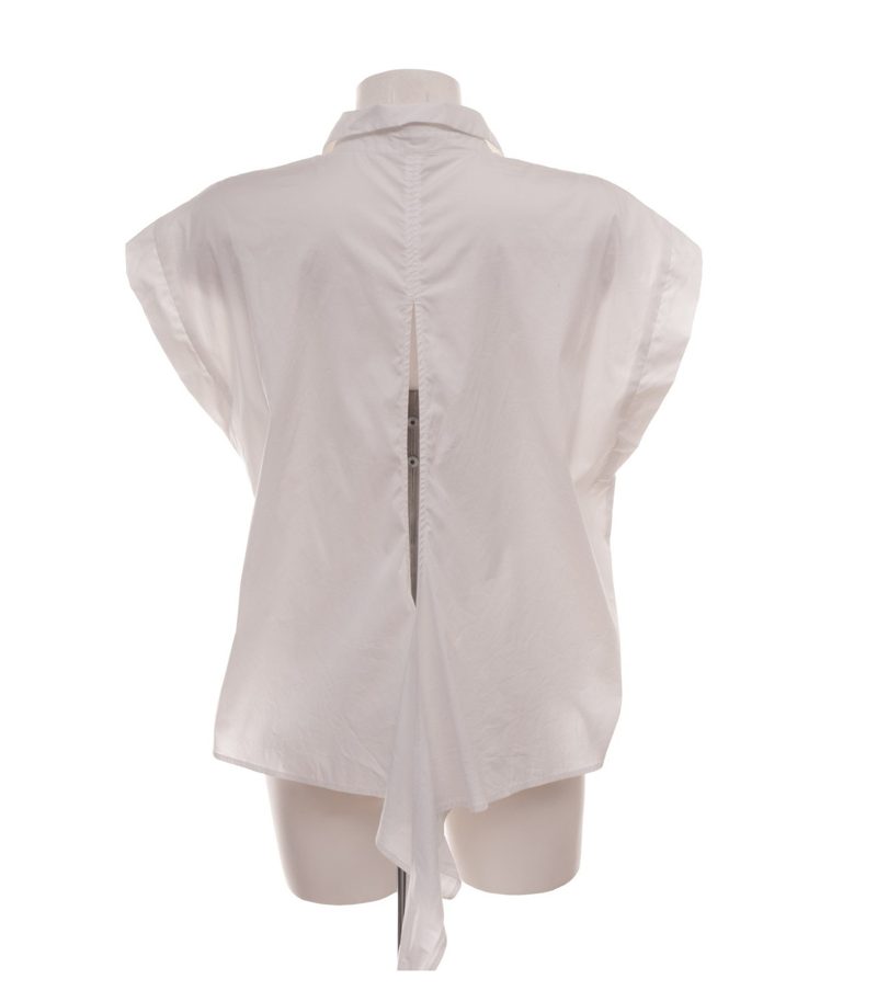 RIANI Damen Bluse Hemdbluse 94 5590-2073 Kurzarm Casual Gr. 44 Weiß Baumwolle – Foto 5