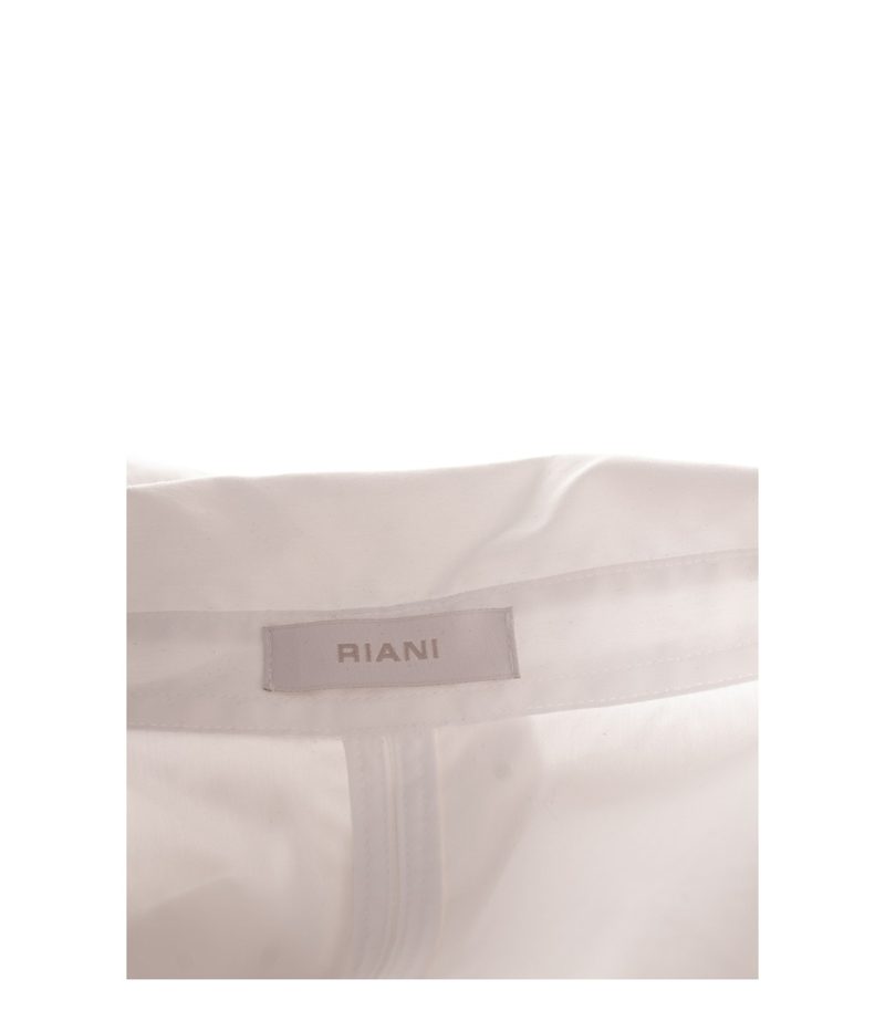 RIANI Damen Bluse Hemdbluse 94 5590-2073 Kurzarm Casual Gr. 44 Weiß Baumwolle – Foto 8