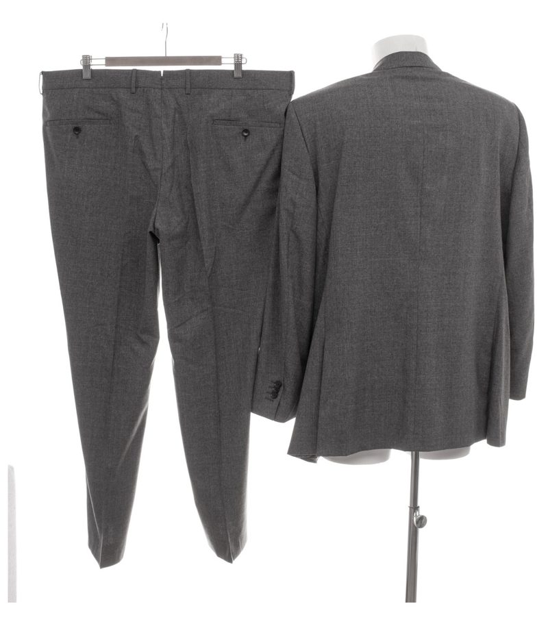 Hugo Boss Herren Anzug 2-Teiler ca. Maßkonfektion Business Gr. 58 Grau Wolle – Foto 2
