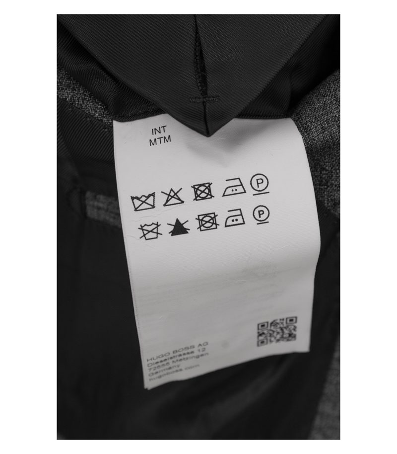Hugo Boss Herren Anzug 2-Teiler ca. Maßkonfektion Business Gr. 58 Grau Wolle – Foto 4