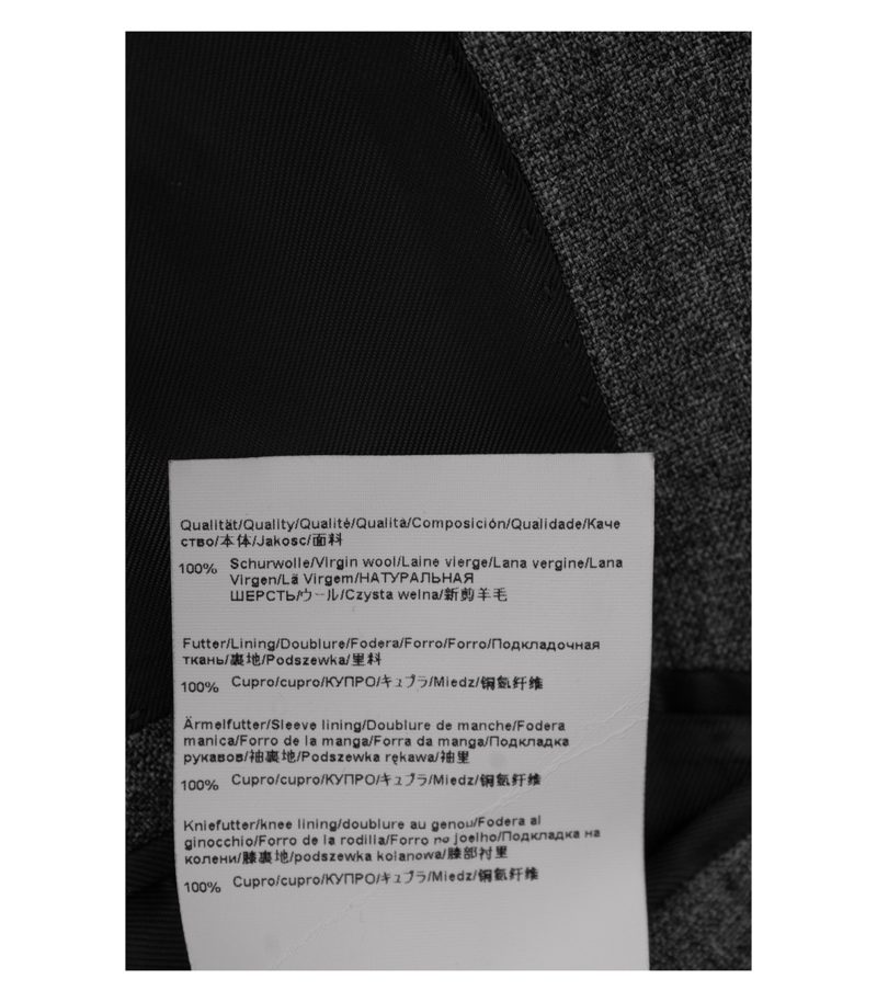 Hugo Boss Herren Anzug 2-Teiler ca. Maßkonfektion Business Gr. 58 Grau Wolle – Foto 5