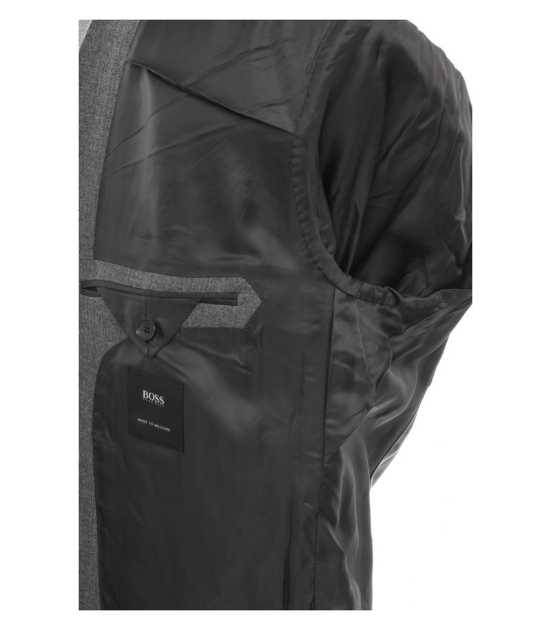 Hugo Boss Herren Anzug 2-Teiler ca. Maßkonfektion Business Gr. 58 Grau Wolle – Foto 6
