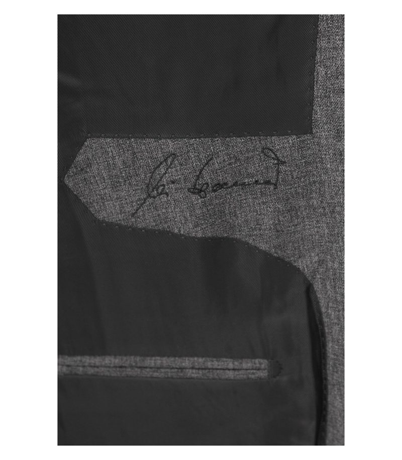 Hugo Boss Herren Anzug 2-Teiler ca. Maßkonfektion Business Gr. 58 Grau Wolle – Foto 11