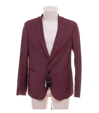 Emporio Armani Herren Sakko Blazer Einreiher Light Wardrobe Gr. 48 Rot Wolle