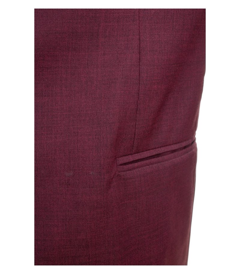 Emporio Armani Herren Sakko Blazer Einreiher Light Wardrobe Gr. 48 Rot Wolle – Foto 10