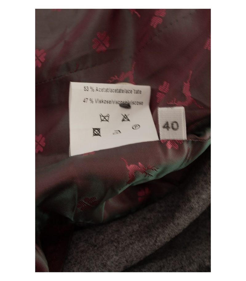 Bauer Damen Blazer Trachten-Stil Motivfutter Rückenriegel Gr. 40 Grau Wolle – Foto 10