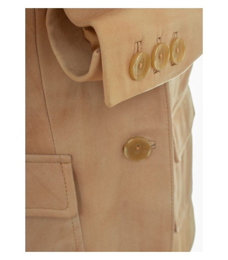 Heine Damen Blazer ca. Gr. 46 Beige Einreiher – Foto 5