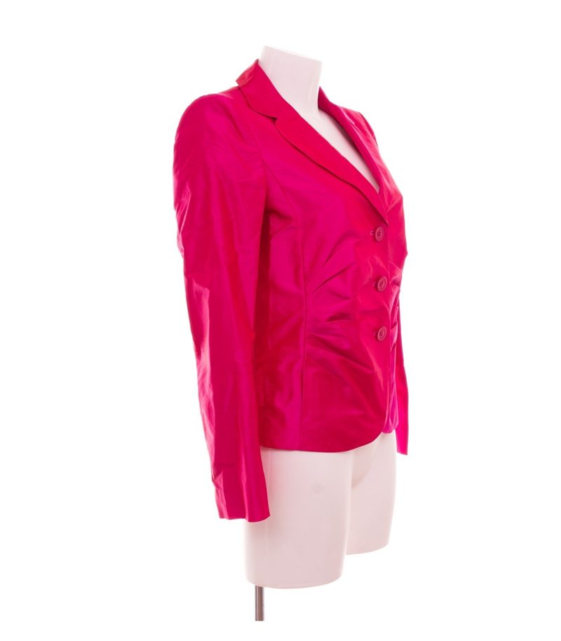 Madeleine Damen Blazer Einreiher Gr. M Seide Rosa Langarm – Foto 2