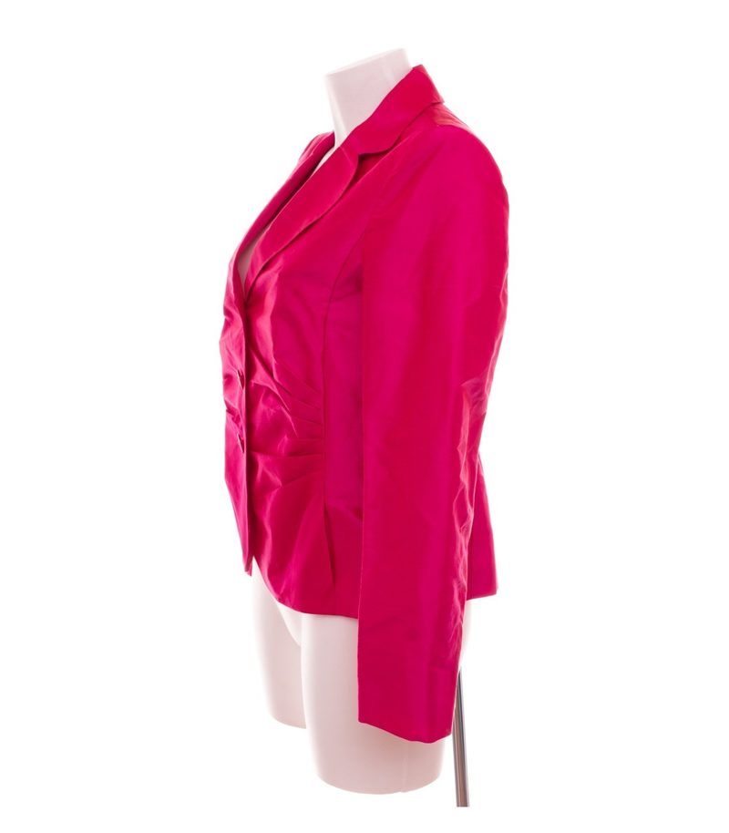 Madeleine Damen Blazer Einreiher Gr. M Seide Rosa Langarm – Foto 3