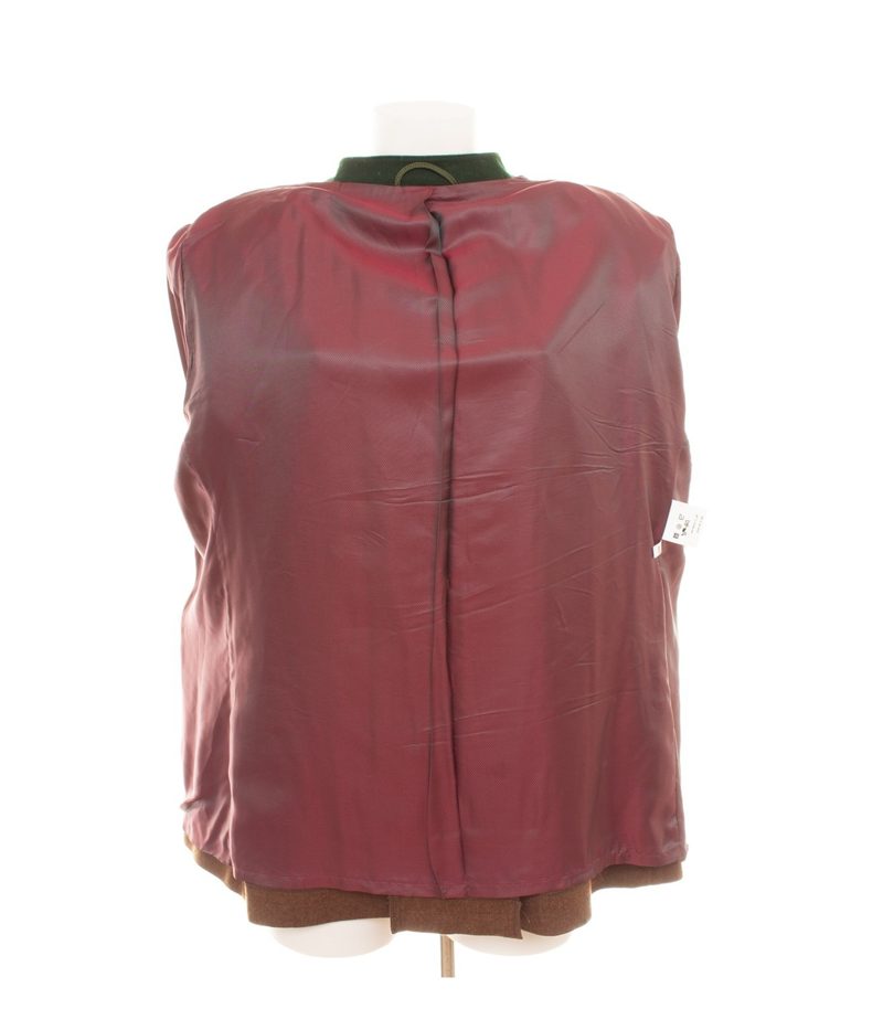 Bauer Damen Jacke Janker Gr. 48 Wolle Braun Stehkragen – Foto 6