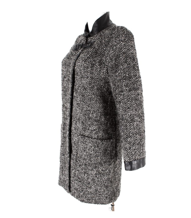 STEFFEN SCHRAUT Damen Bouclé Mantel Gr. 34 Wolle – Foto 2